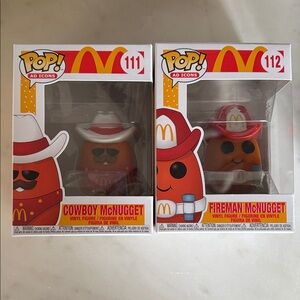 Funko Pop! Cowboy & Fireman McNugget McDonald’s Figures